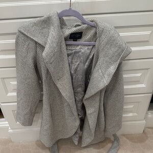 Jessica Simpson Textured Gray Trench Coat